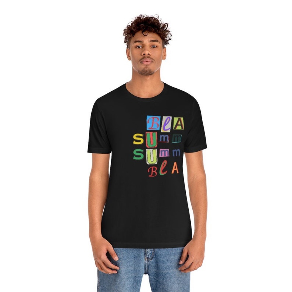 Black Summer black colored summer tee shirt